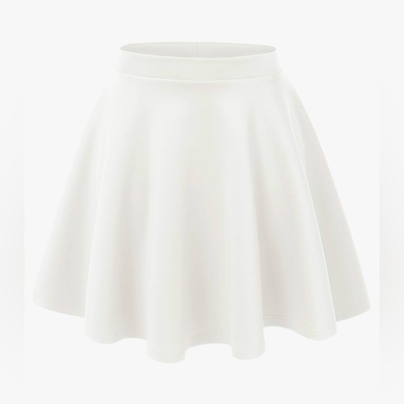 Women's Basic Versatile Stretchy Flared Casual Mini Skater Skirt - Picture 1 of 5